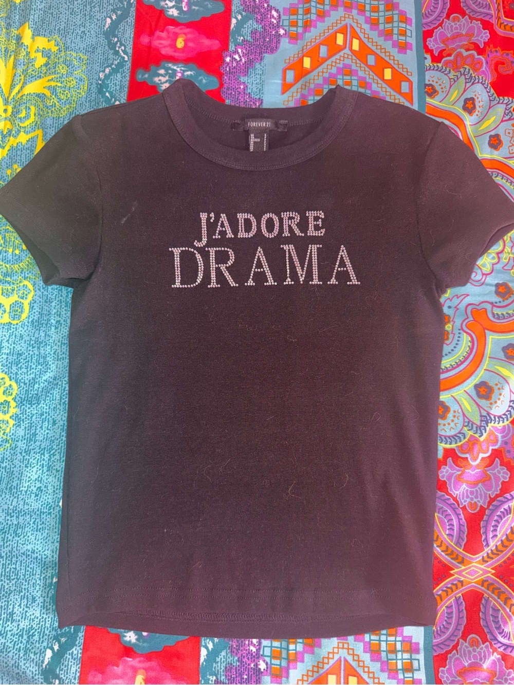 Rhinestone baby tee